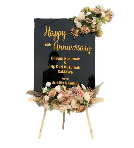 Papan Bunga Akrilik Bambukuning