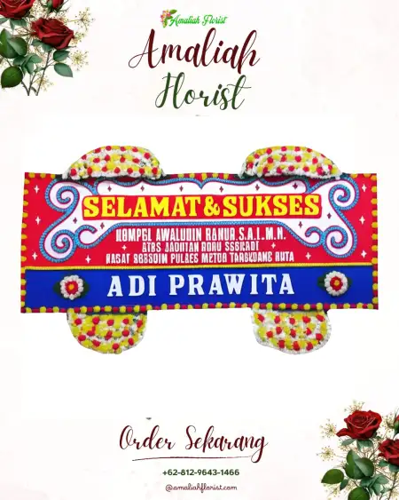 Papan Bunga Ucapan Selamat Bambukuning